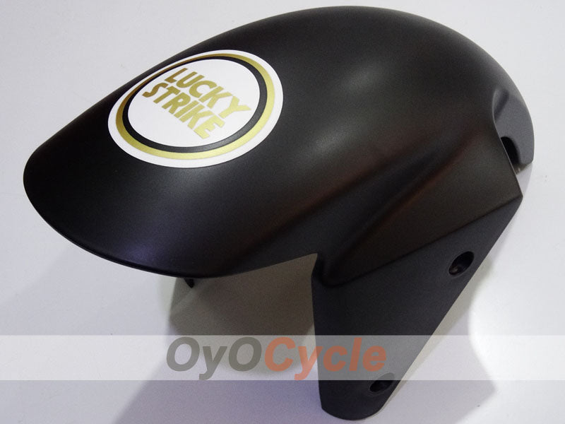 Einspritzverkleidungssatz für 03-04 NINJA ZX-6R - Weiß, Schwarz - Lucky Strike #OYO87906041