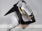 Einspritzverkleidungssatz für 03-04 NINJA ZX-6R - Weiß, Schwarz - Lucky Strike #OYO87906041