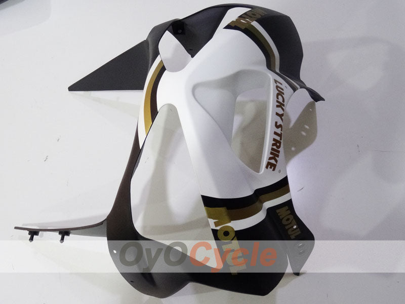Einspritzverkleidungssatz für 03-04 NINJA ZX-6R - Weiß, Schwarz - Lucky Strike #OYO87906041