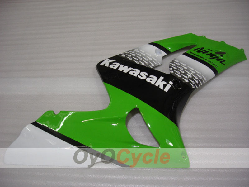 Verkleidungssatz für Einspritzmodelle 03-04 NINJA ZX-6R - Grün, Schwarz - Nakano #OYO87906044