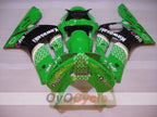 Verkleidungssatz für Einspritzmodelle 03-04 NINJA ZX-6R - Grün, Schwarz - Nakano #OYO87906045
