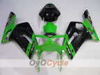 Verkleidungssatz für Einspritzmodelle 03-04 NINJA ZX-6R - Grün, Schwarz - Nakano #OYO87906046