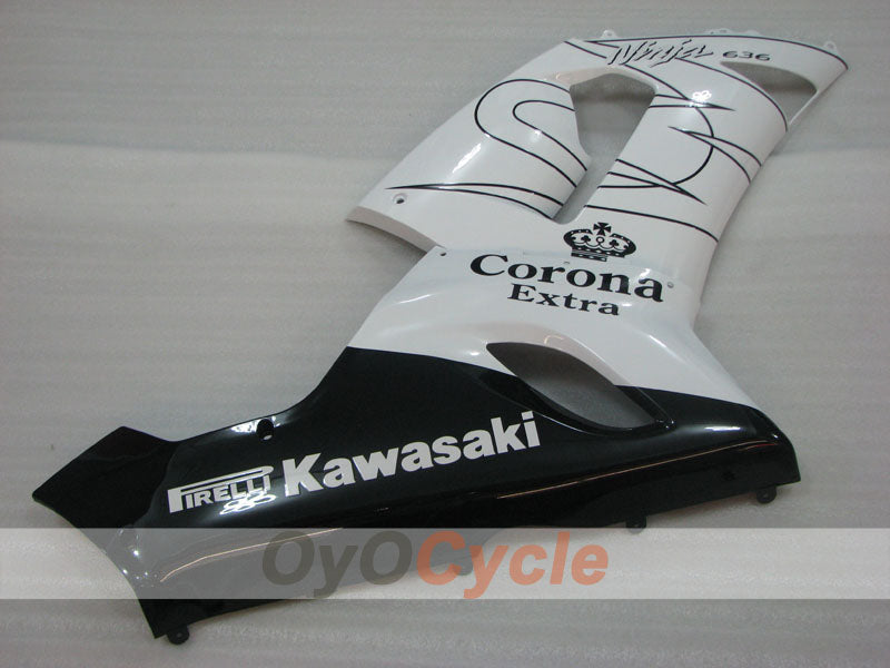 Linke und rechte Seitenverkleidung für Kawasaki Ninja ZX-6R 05-06 #OYO87913137 Zweitbild