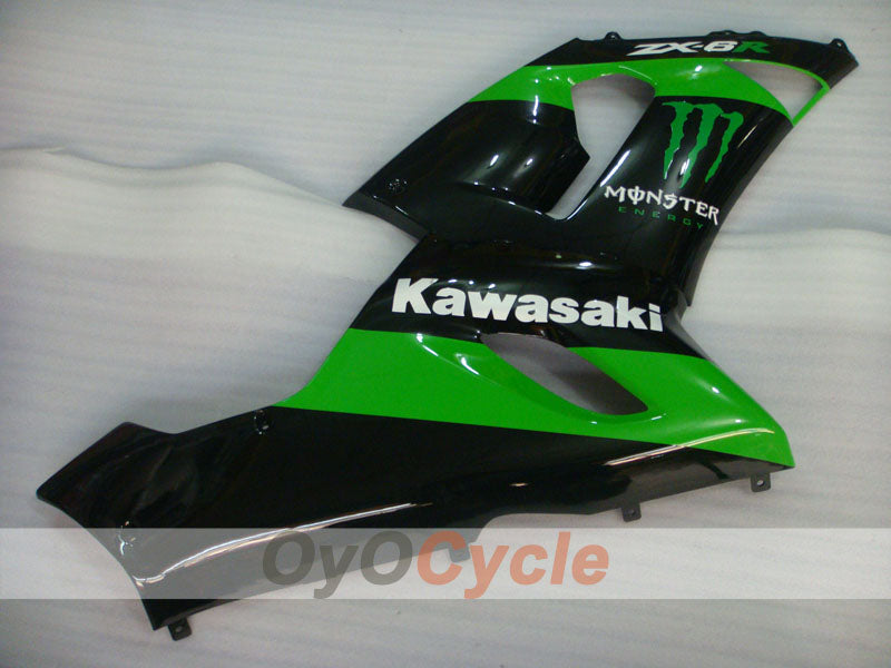 Linke und rechte Seitenverkleidung für Kawasaki Ninja ZX-6R 05-06 #OYO87913141