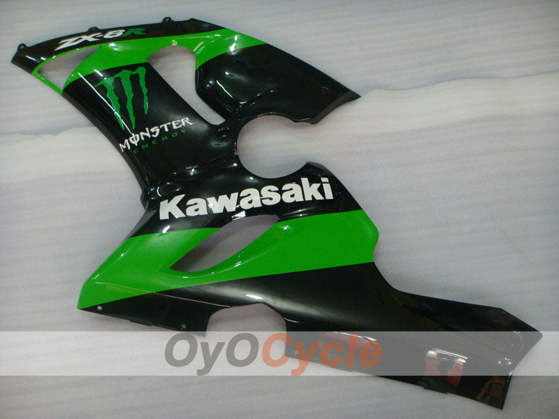 Linke und rechte Seitenverkleidung für Kawasaki Ninja ZX-6R 05-06 #OYO87913141 Hauptbild