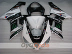 Verkleidungssatz für Einspritzmodelle 05-06 NINJA ZX-6R - Weiß, Schwarz - Monster #OYO87906054