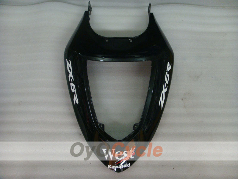 Verkleidungssatz für NINJA ZX-6R 05-06 - Weiß, Schwarz - West #OYO87906055