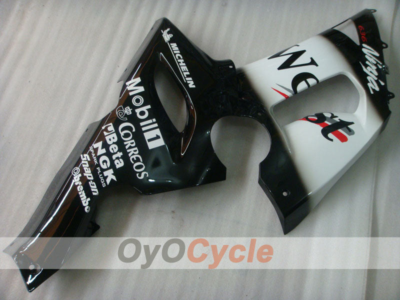 Verkleidungssatz für NINJA ZX-6R 05-06 - Weiß, Schwarz - West #OYO87906055