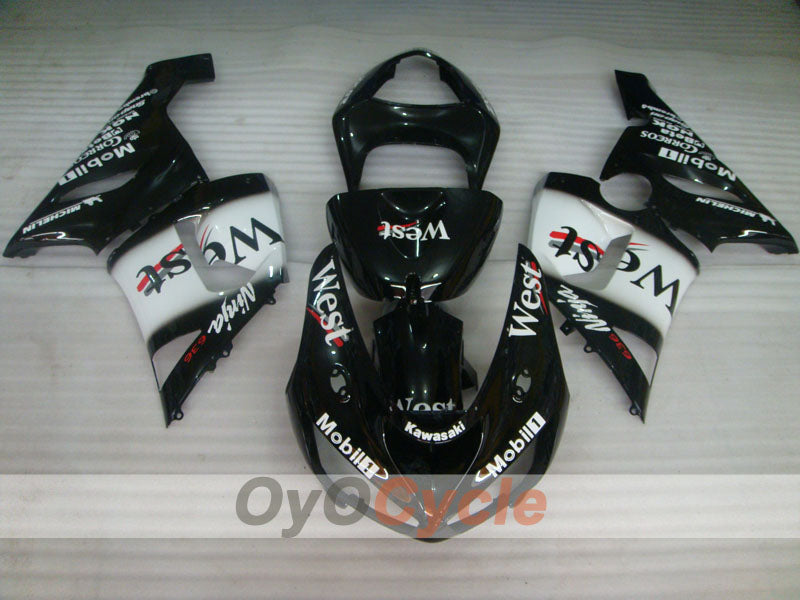 Verkleidungssatz für NINJA ZX-6R 05-06 - Weiß, Schwarz - West #OYO87906055 Zweitbild