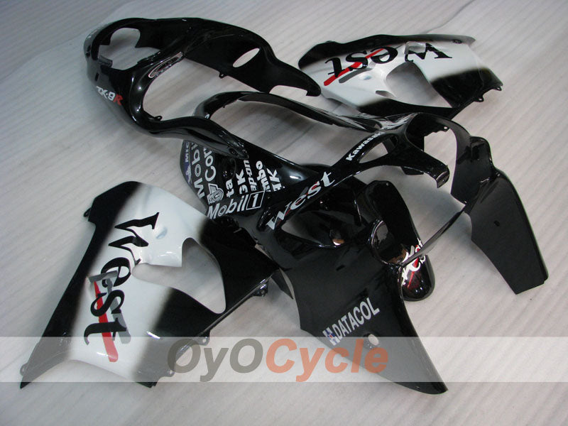 Verkleidungssatz für NINJA ZX-9R 00-01 - Weiß, Schwarz - West #OYO87906064
