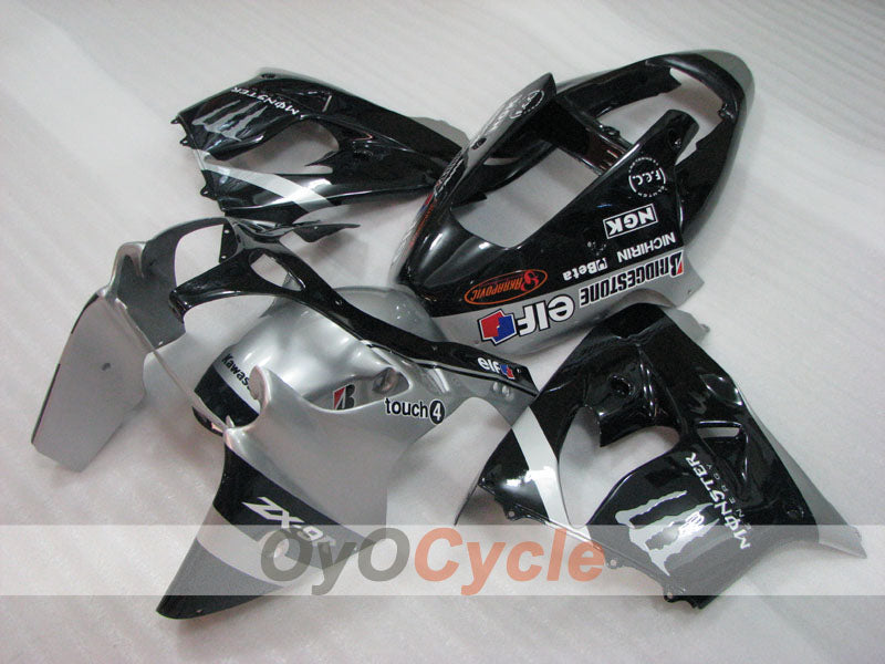 Verkleidungskit für NINJA ZX-9R 02-03 - Schwarz, Silber - Monster #OYO87906068