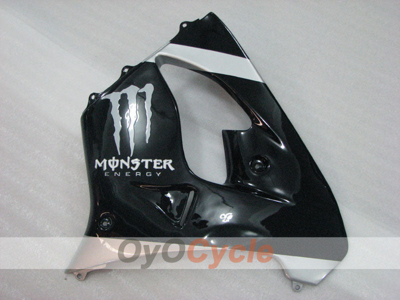 Verkleidungskit für NINJA ZX-9R 02-03 - Schwarz, Silber - Monster #OYO87906068