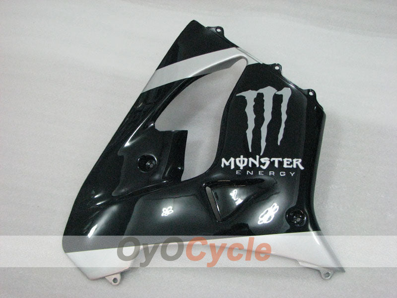 Verkleidungskit für NINJA ZX-9R 02-03 - Schwarz, Silber - Monster #OYO87906068