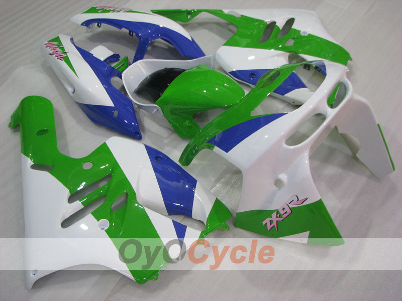 Verkleidungskit für NINJA ZX-9R 94-97 - Grün, Blau, Weiß - Werksstil #OYO87906074