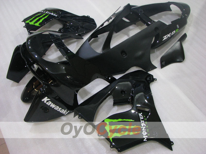 Verkleidungskit für NINJA ZX-9R 98-99 - Schwarz - Monster #OYO87906079