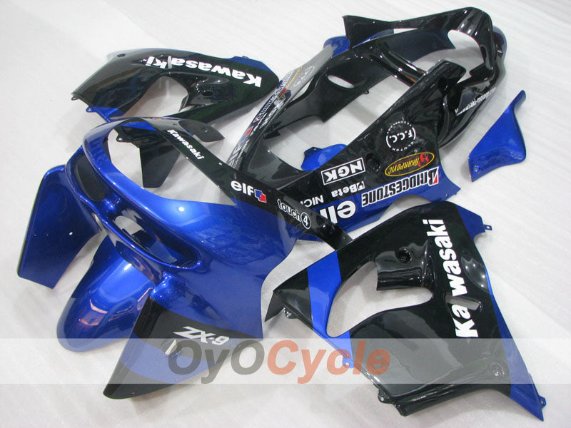 Verkleidungssatz für 98-99 NINJA ZX-9R - Blau, Schwarz - Individuell #OYO87906080