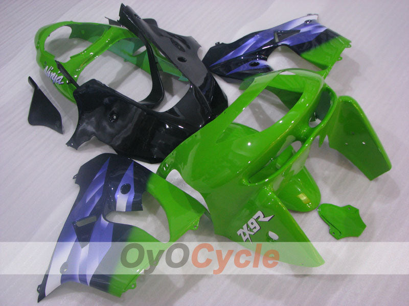Verkleidungssatz für 98-99 NINJA ZX-9R - Grün, Lila, Schwarz - Werksstil #OYO87906082