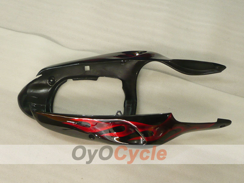Verkleidungssatz für 98-99 NINJA ZX-9R - Rot, Schwarz - Flamme #OYO87906084