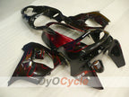 Verkleidungssatz für 98-99 NINJA ZX-9R - Rot, Schwarz - Flamme #OYO87906084