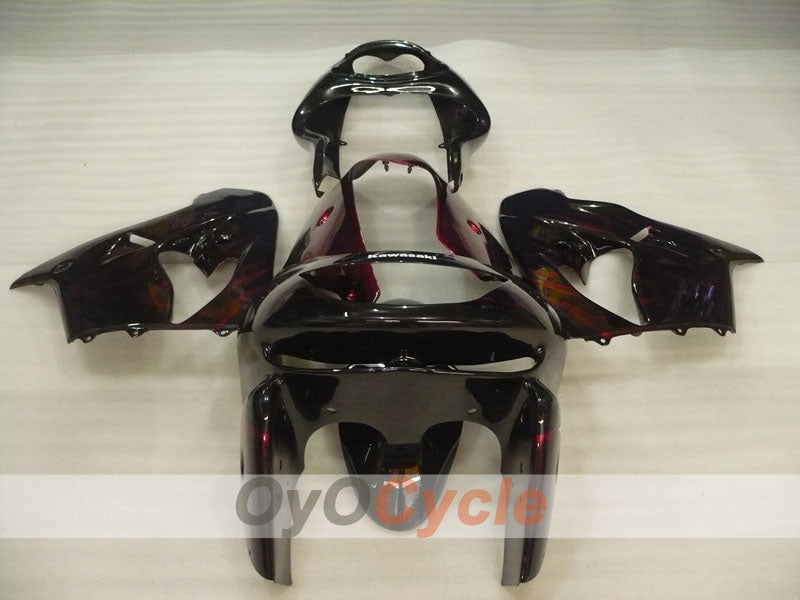 Verkleidungssatz für 98-99 NINJA ZX-9R - Rot, Schwarz - Flamme #OYO87906084 Zweitbild