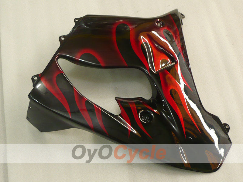 Verkleidungssatz für 98-99 NINJA ZX-9R - Rot, Schwarz - Flamme #OYO87906084