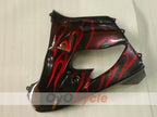 Verkleidungssatz für 98-99 NINJA ZX-9R - Rot, Schwarz - Flamme #OYO87906084
