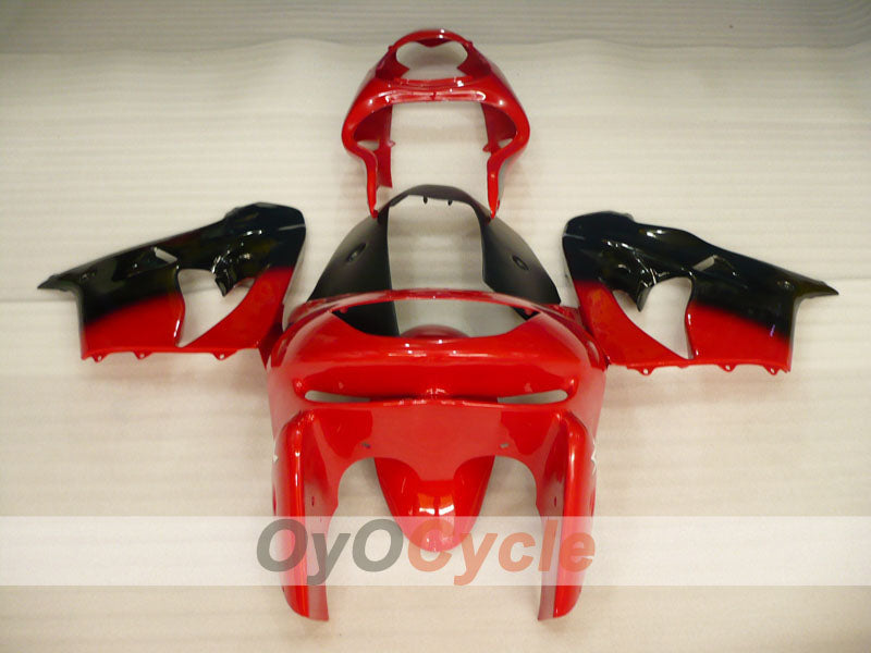Verkleidungssatz für 98-99 NINJA ZX-9R - Rot, Schwarz - Flamme #OYO87906085
