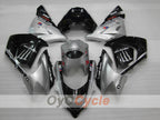 Einspritz-Verkleidungssatz für 04-05 NINJA ZX-10R - Schwarz, Silber - Monster #OYO87906086