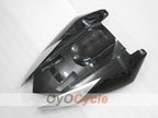 Einspritz-Verkleidungssatz für 04-05 NINJA ZX-10R - Schwarz, Silber - Monster #OYO87906086