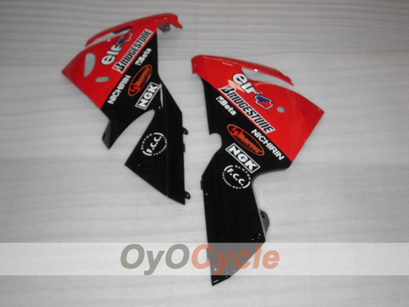 Einspritz-Verkleidungssatz für 04-05 NINJA ZX-10R - Rot, Schwarz - Monster #OYO87906087
