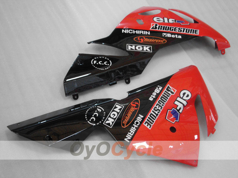 Einspritz-Verkleidungssatz für 04-05 NINJA ZX-10R - Rot, Schwarz - Monster #OYO87906087