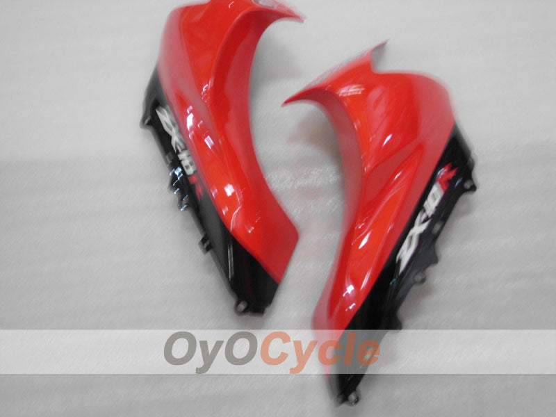 Einspritz-Verkleidungssatz für 04-05 NINJA ZX-10R - Rot, Schwarz - Monster #OYO87906087