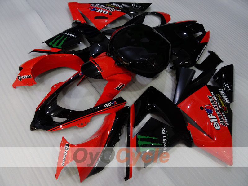 Einspritz-Verkleidungssatz für 04-05 NINJA ZX-10R - Rot, Schwarz - Monster #OYO87906088 Zweitbild