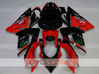 Einspritz-Verkleidungssatz für 04-05 NINJA ZX-10R - Rot, Schwarz - Monster #OYO87906088