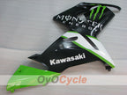 Einspritz-Verkleidungssatz für 04-05 NINJA ZX-10R - Grün, Weiß, Schwarz - Monster #OYO87906089