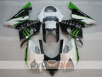 Einspritz-Verkleidungssatz für 04-05 NINJA ZX-10R - Grün, Weiß, Schwarz - Monster #OYO87906089