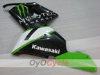 Einspritz-Verkleidungssatz für 04-05 NINJA ZX-10R - Grün, Weiß, Schwarz - Monster #OYO87906089