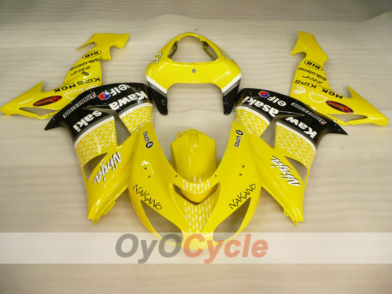 Einspritz-Verkleidungssatz für 06-07 NINJA ZX-10R - Gelb - Nakano #OYO87906091 Zweitbild