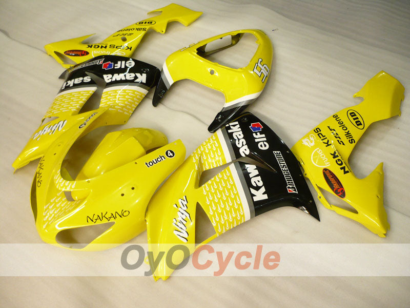 Einspritz-Verkleidungssatz für 06-07 NINJA ZX-10R - Gelb - Nakano #OYO87906091