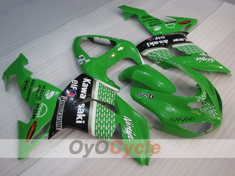 Einspritz-Verkleidungssatz für NINJA ZX-10R 06-07 - Grün, Schwarz - Nakano #OYO87906093 Hauptbild