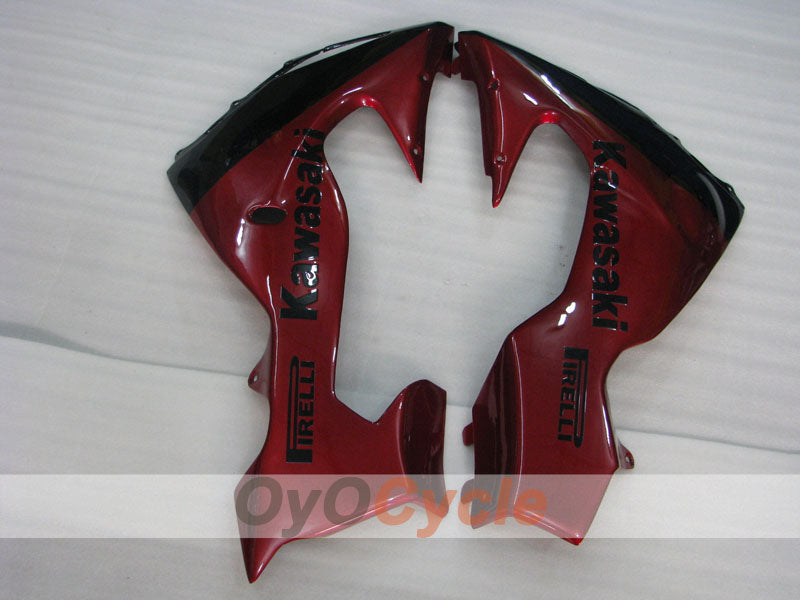 Einspritz-Verkleidungssatz für NINJA ZX-10R 06-07 - Weinrot, Schwarz - Corona #OYO87906094