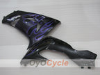 Einspritz-Verkleidungssatz für NINJA ZX-10R 06-07 - Lila, Schwarz - Flame #OYO87906096