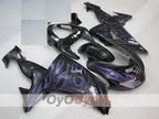 Einspritz-Verkleidungssatz für NINJA ZX-10R 06-07 - Lila, Schwarz - Flame #OYO87906096
