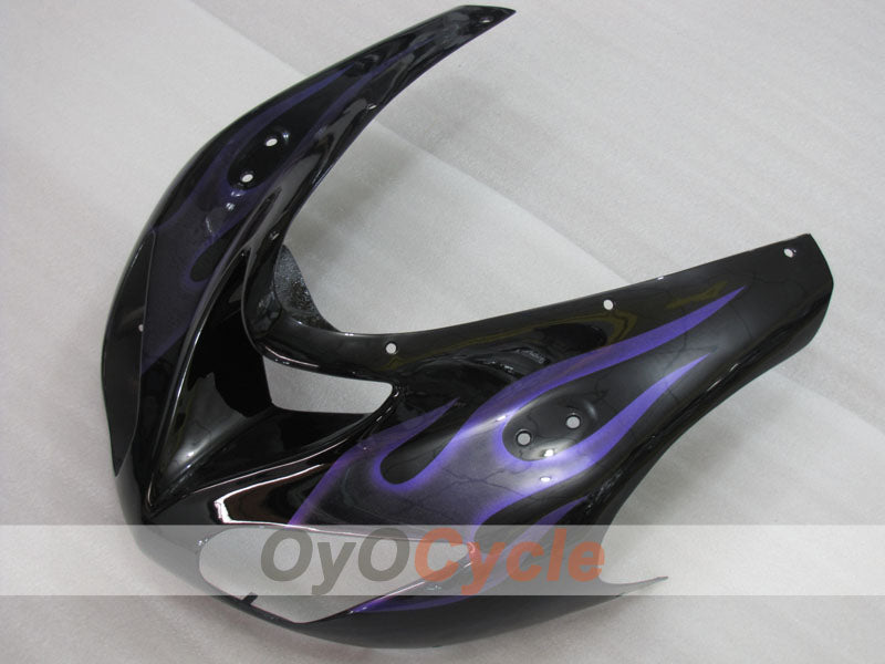 Einspritz-Verkleidungssatz für NINJA ZX-10R 06-07 - Lila, Schwarz - Flame #OYO87906096