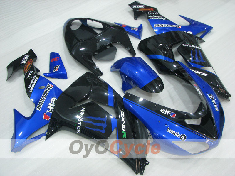 Einspritz-Verkleidungssatz für NINJA ZX-10R 06-07 - Blau, Schwarz - Monster #OYO87906098 Hauptbild