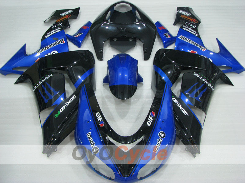 Einspritz-Verkleidungssatz für NINJA ZX-10R 06-07 - Blau, Schwarz - Monster #OYO87906098 Zweitbild