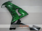 Einspritz-Verkleidungssatz für NINJA ZX-10R 08-10 - Grün, Schwarz - Flame #OYO87906100