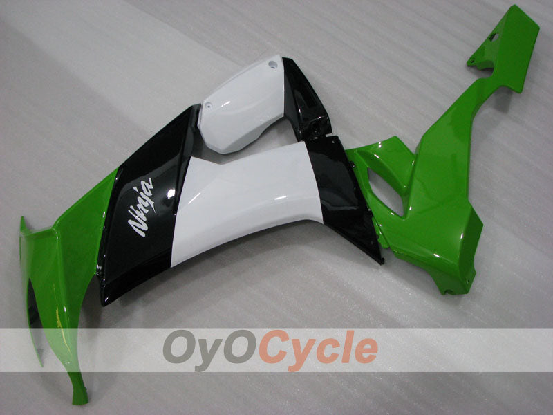 Einspritz-Verkleidungssatz für NINJA ZX-10R 08-10 - Grün, Weiß, Schwarz - Werksstil #OYO87906101