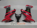 Einspritz-Verkleidungssatz für NINJA ZX-10R 08-10 - Rot, Schwarz - Monster #OYO87906103