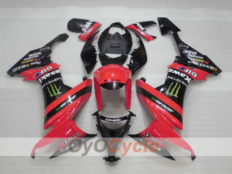 Einspritz-Verkleidungssatz für NINJA ZX-10R 08-10 - Rot, Schwarz - Monster #OYO87906103 Zweitbild